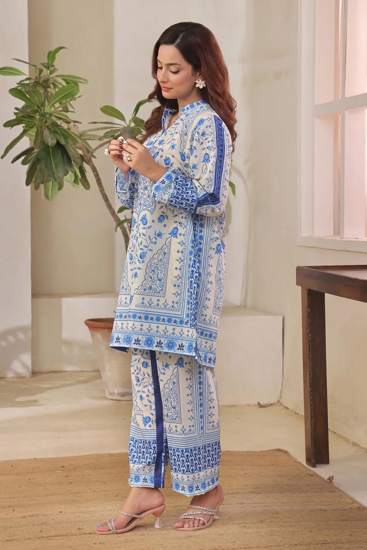 Printed Lawn Dress Design