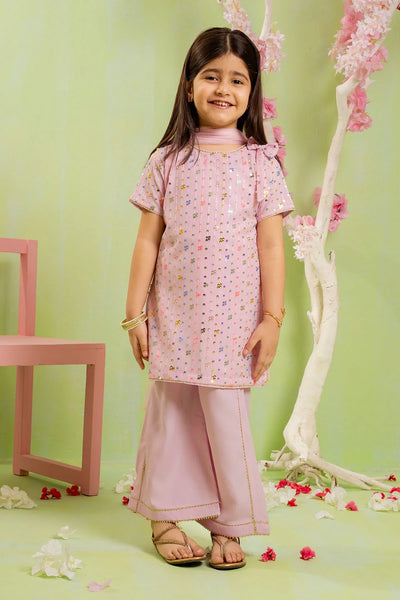 Sequence Embroidered Net 3 Pc Suit