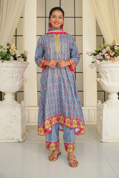 Swiss Lawn Digital Printed 3 Pc Suit