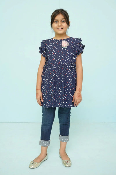 Linen Printed Top