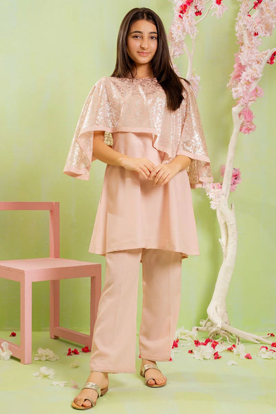 Foil Printed Net 2 Pc Suit