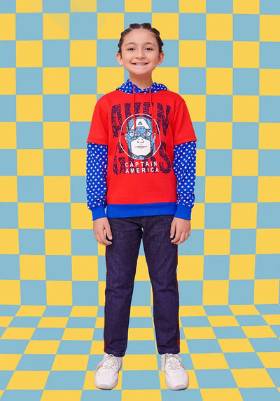 Fleece Printed Hoodie