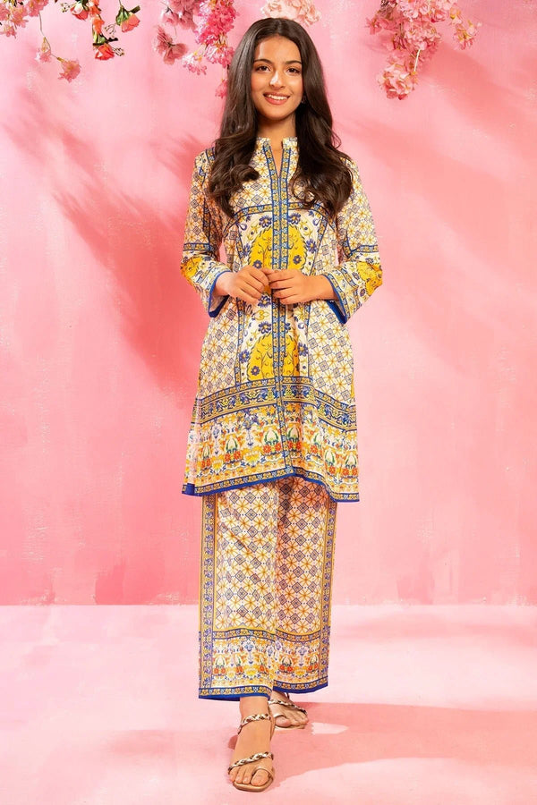 Explore stylish 2 piece suits for girls from the latest summer collection featuring soft fabrics, trendy prints & comfortable designs