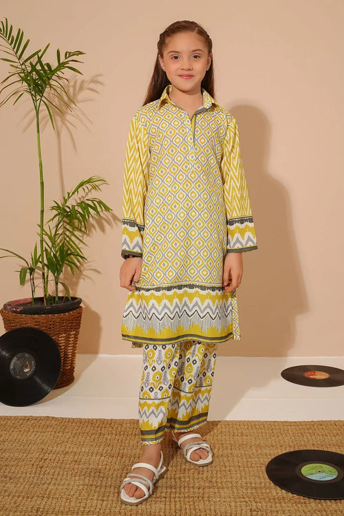 Best Swiss Lawn Digital Printed 2 Pc Suit - Wear Ochre -