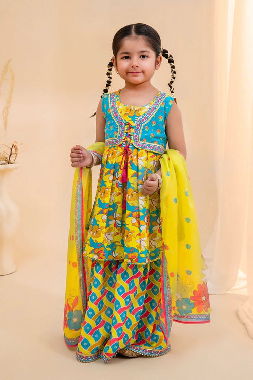 Best Poly Lawn Digital Printed 3 Pc Suit - Wear Ochre -