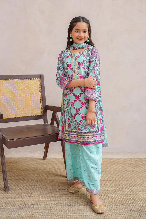 Shop the Swiss Lawn Digital Printed 3 Pc Suit with elegant designs. A perfect 3-piece set for stylish and comfortable wear. 