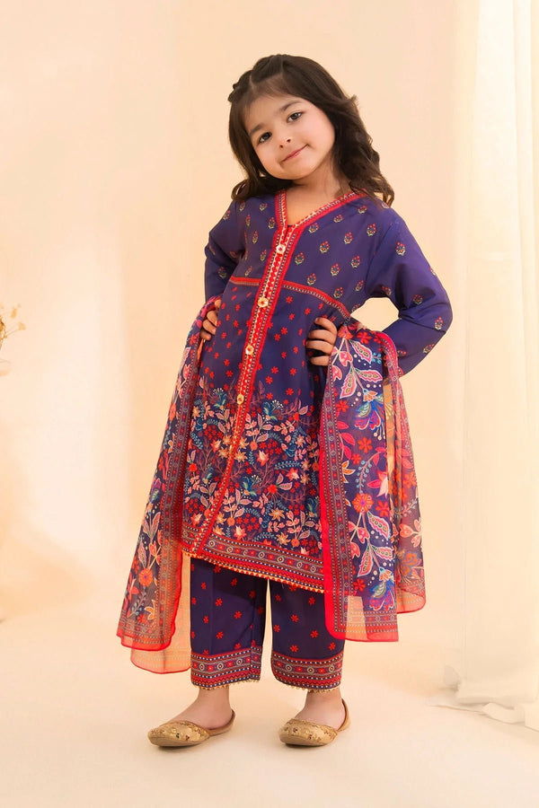 Best Poly Lawn Digital Printed 3 Pc Suit - Wear Ochre -