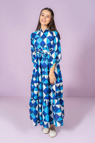 Digital Printed Poly Lawn Dress