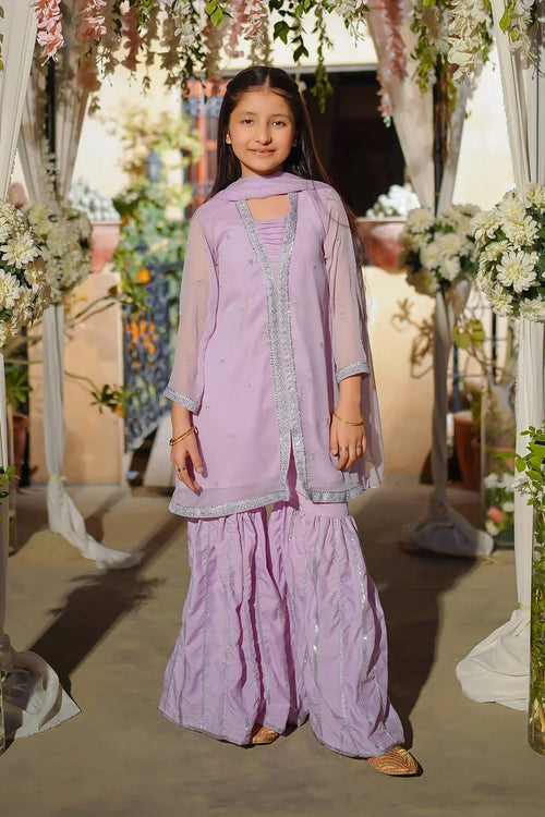 Best Chiffon Embroidered 3 Pc Suit - Wear Ochre -