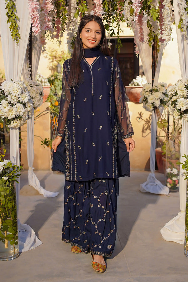Discover the Chiffon Embroidered 3 Pc Suit from the Festive Formal Collection. 