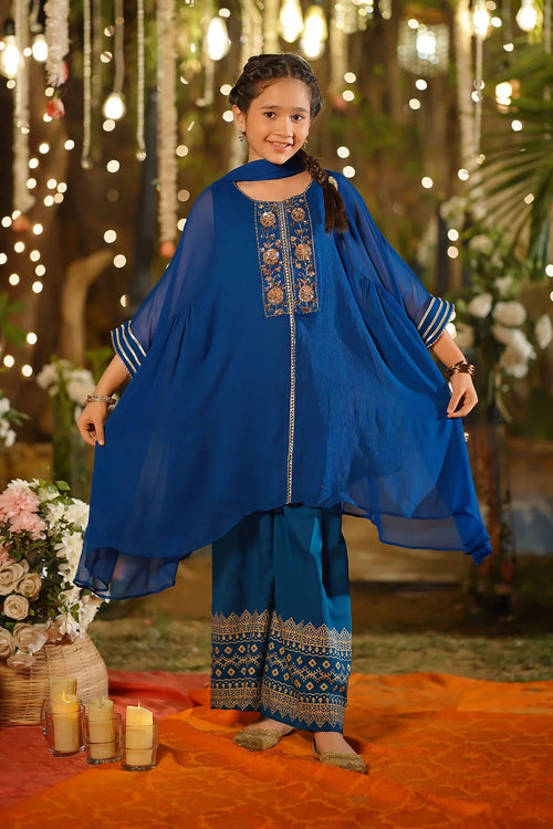 Best Chiffon Hand Adda Work 3 Pc Suit - Wear Ochre -