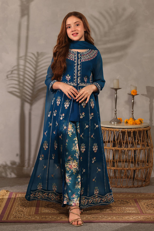 Shop formal dresses for weddings at Ochre. Discover elegant chiffon dresses for girls featuring beautiful embroidery