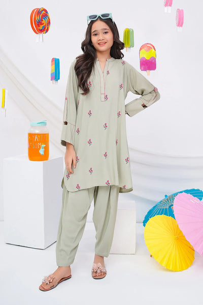 Boski Linen Embroidered 2 Pc Suit