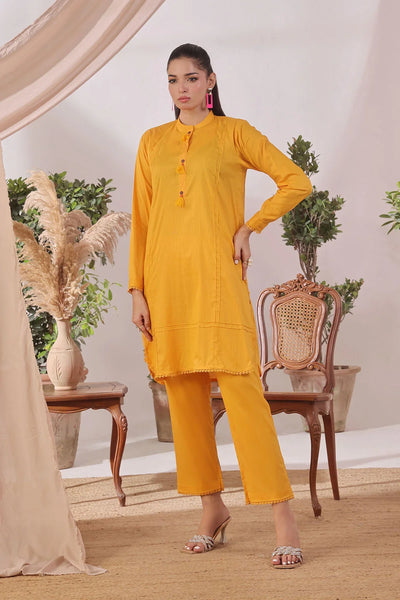 Chambray Cotton Women's 2 Pc Suit