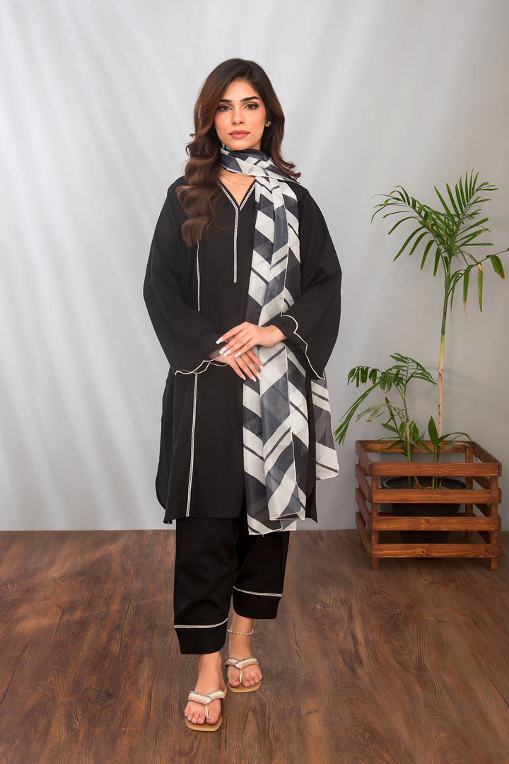 Cotton 3 Pc Suit - Wear Ochre