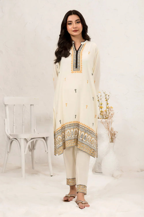 Best Cotton Crepe Printed 2 Pc Suit - Wear Ochre -