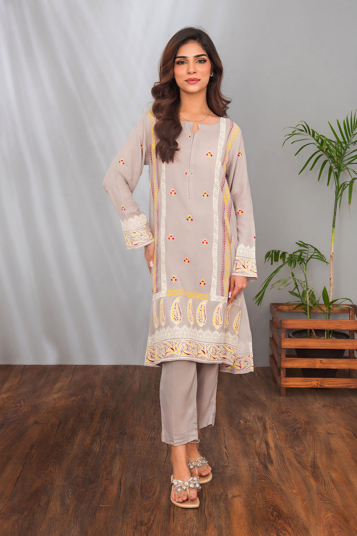 Cotton Silk Printed 2 Pc Suit - Wear Ochre