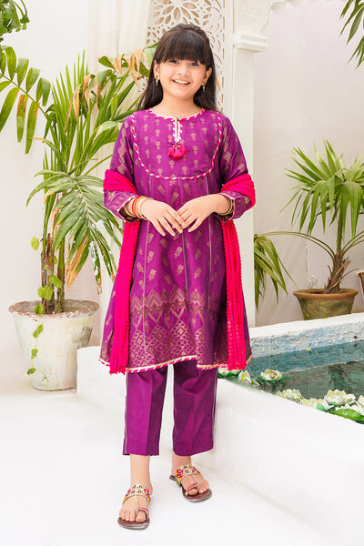 Cotton Jacquard 3 Pc Suit