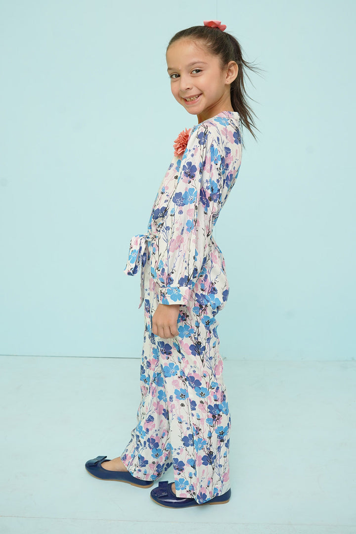 Linen Printed Jumpsuit - Wear Ochre
