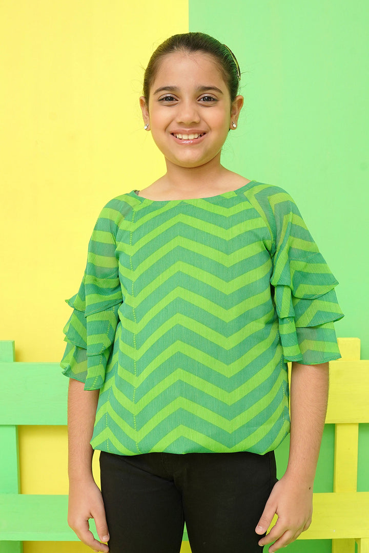 Chiffon Printed Top - Wear Ochre