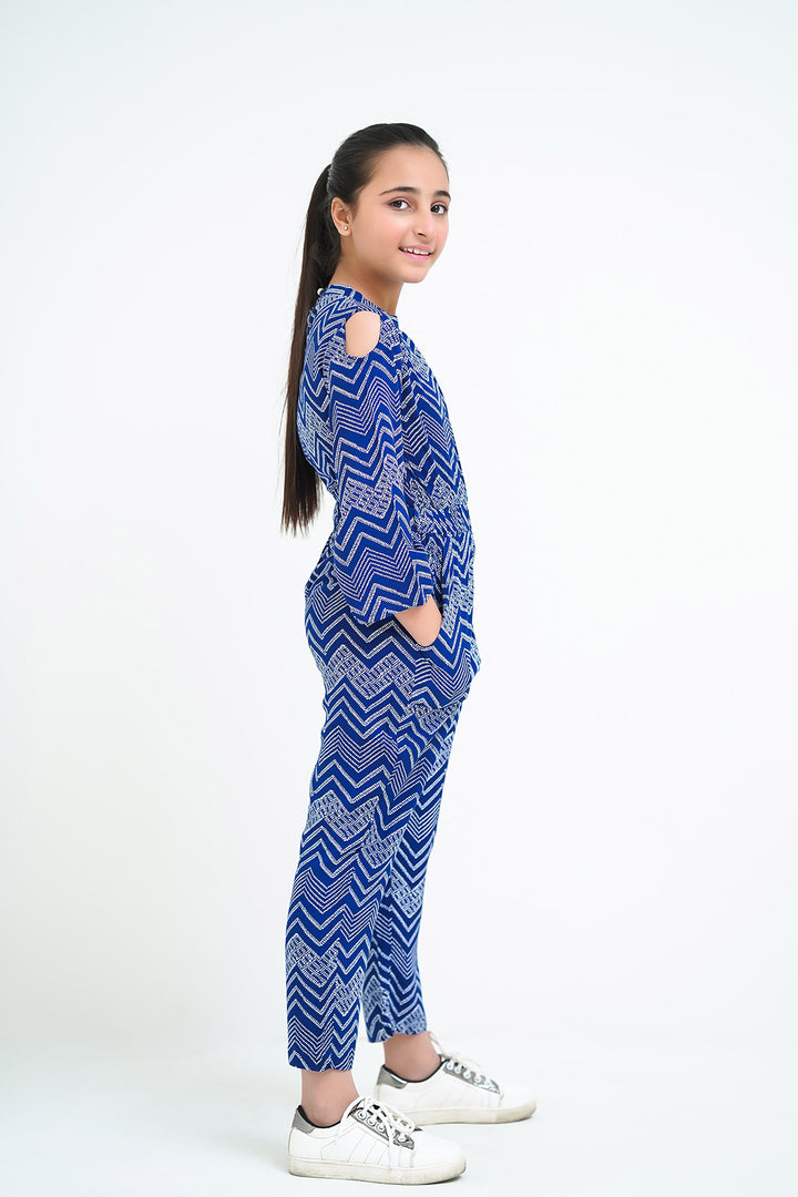 Printed Linen Jumpsuit - Wear Ochre
