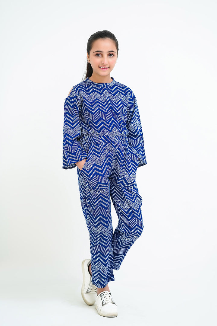 Printed Linen Jumpsuit - Wear Ochre