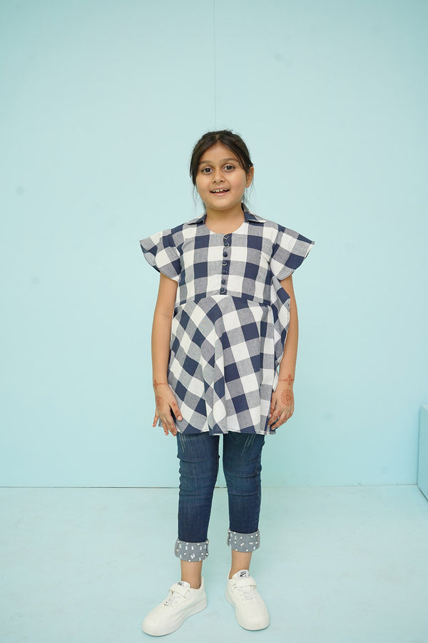 Cotton Chequered Top
