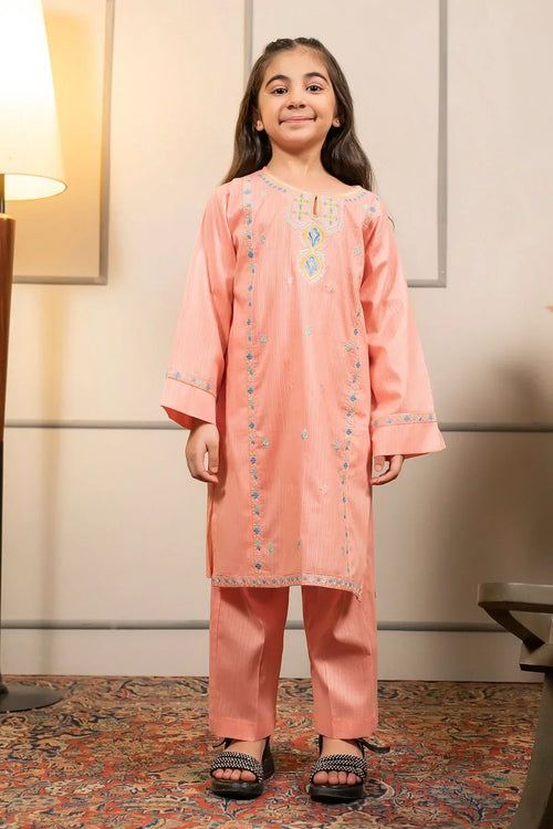 Best Cotton Embroidered 2 Pc Suit - Wear Ochre -