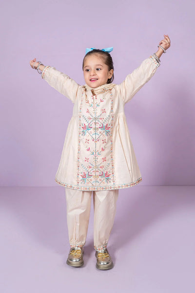 Cotton Embroidered 3 Pc Suit