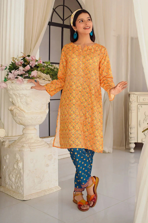 Buy stylish Lawn Digital Printed 2 Pc Suit for Girls with fashionable co ord sets and comfortable summer wear