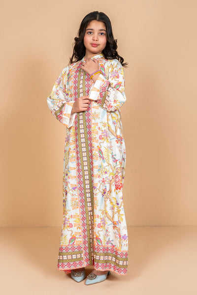 Poly Lawn Digital Printed Kaftan