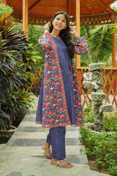Herringbone Digital Printed 2 Pc Suit