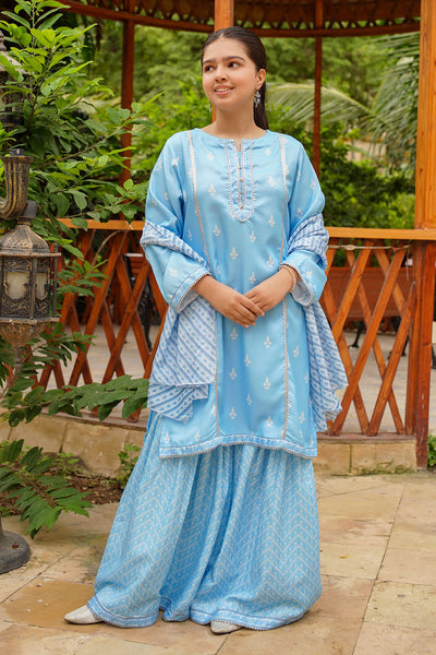 Herringbone Digital Printed 3 Pc Suit
