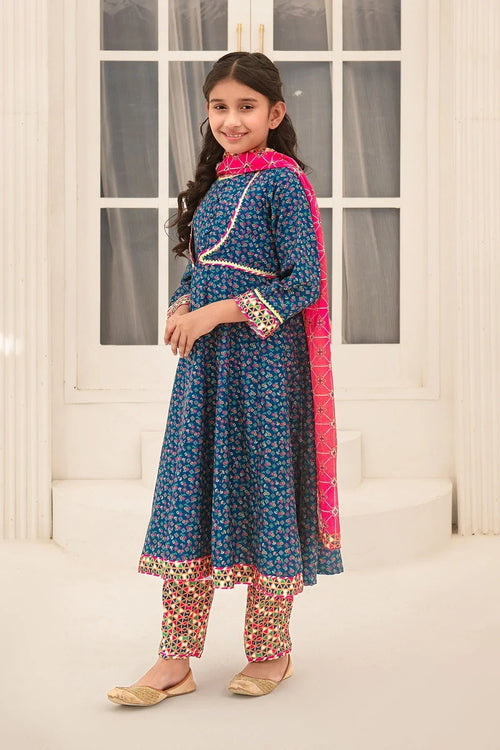 Best Herringbone Digital Printed 3 Pc Suit - Wear Ochre -