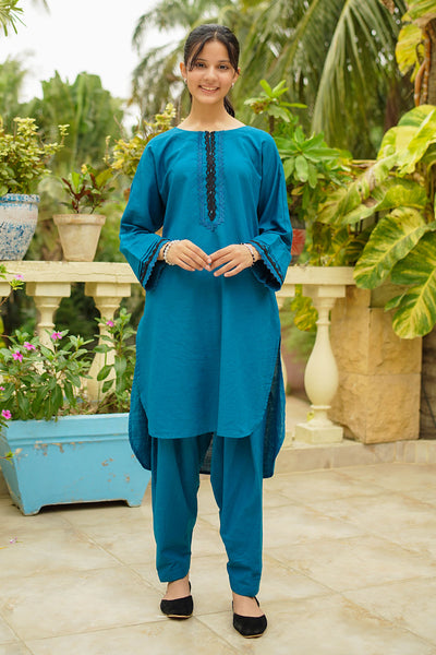 Khaddar Embellished 2 Pc Suit