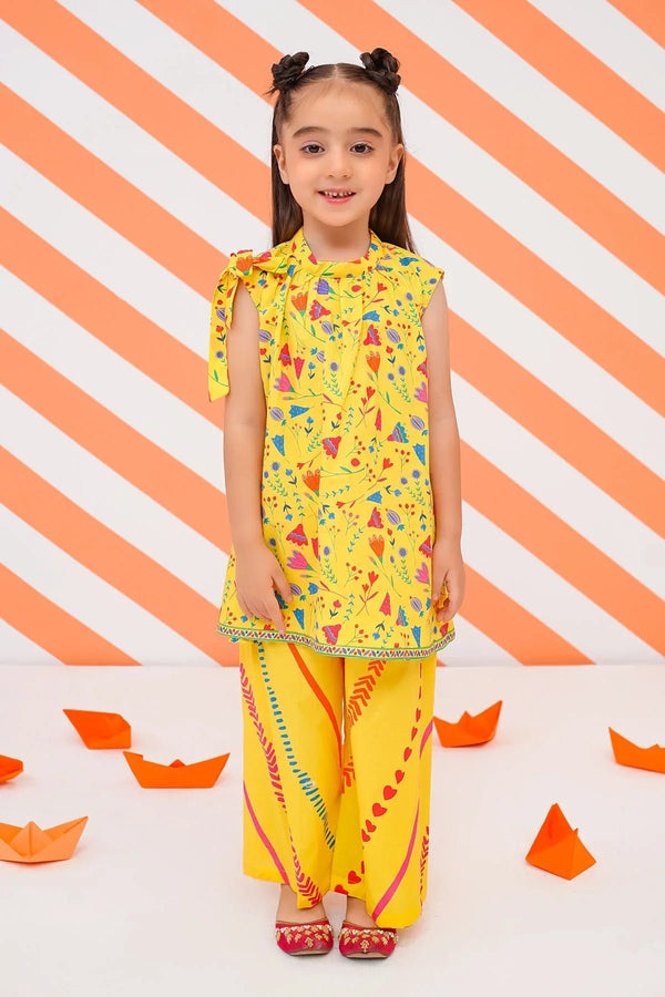 Buy yellow 2 PC suits for kids online in Pakistan at Ochre. Discover breathable fabrics, stylish co-ord sets