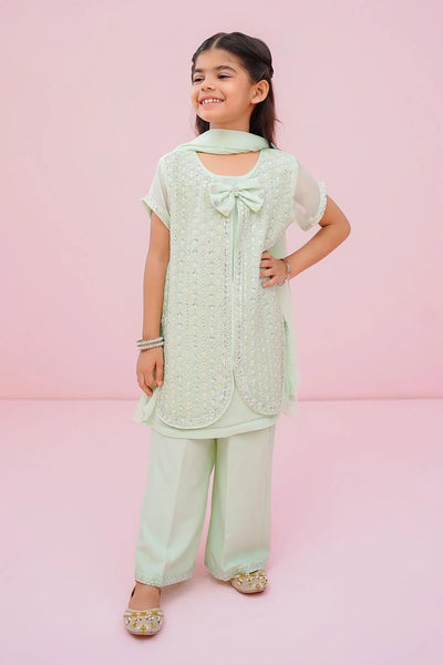 Chiffon Embroidered 3 Pc Suit