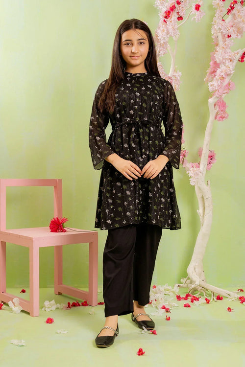 Best Printed Zari Chiffon 2 Pc Suit - Wear Ochre -