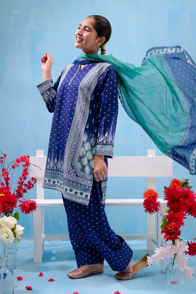 Swiss Lawn Digital Printed 3 Pc Suit