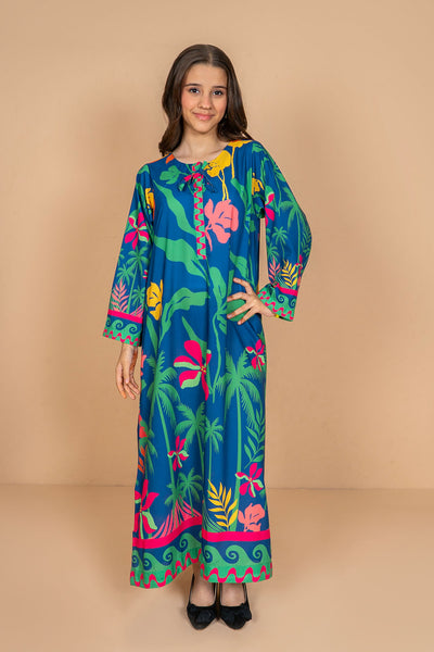 Poly Lawn Digital Printed Kaftan