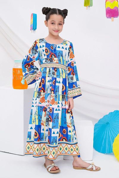 Digital Printed Poly Lawn Dress