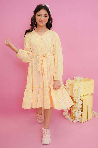 Crepe Printed Dress