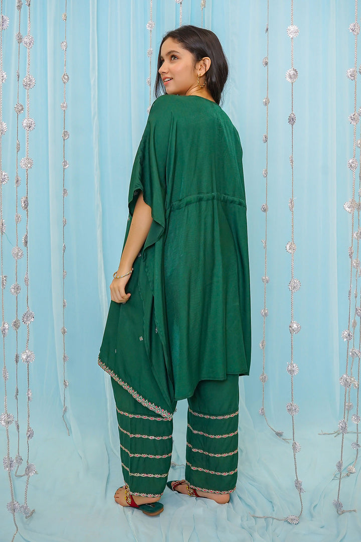 Cotton Viscose Embroidered 2 Pc Suit - Wear Ochre