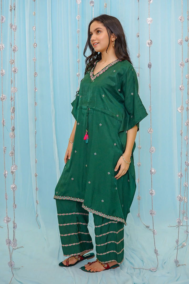Cotton Viscose Embroidered 2 Pc Suit - Wear Ochre