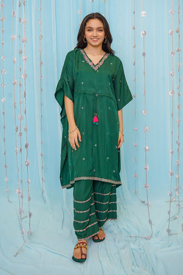 Cotton Viscose Embroidered 2 Pc Suit