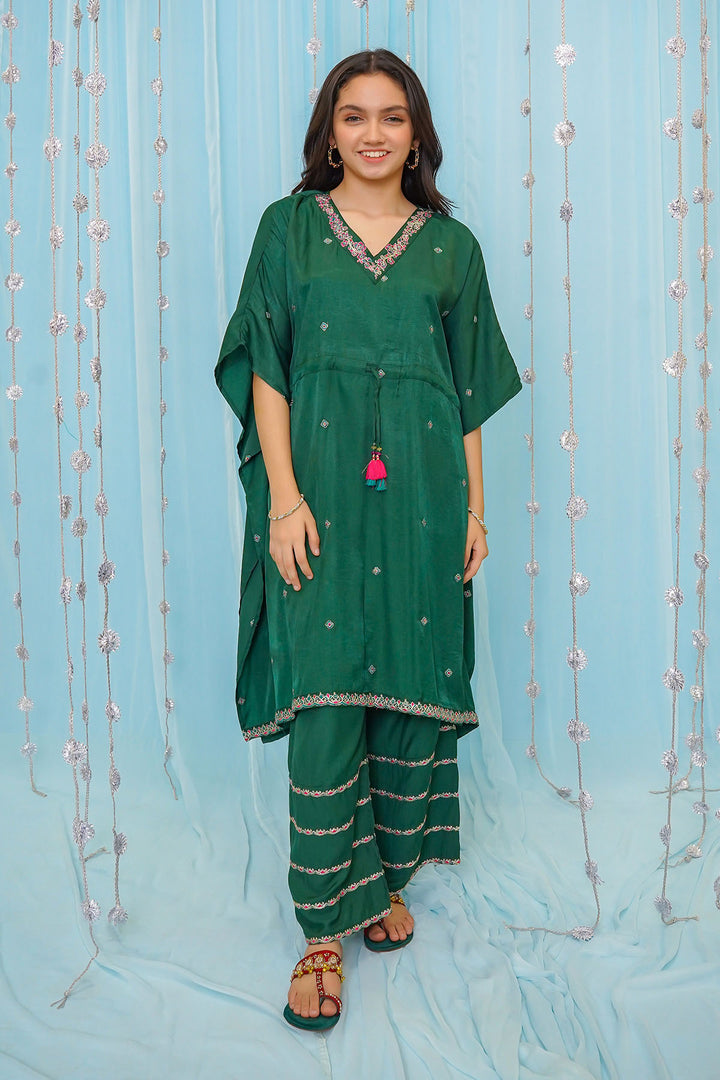Cotton Viscose Embroidered 2 Pc Suit - Wear Ochre