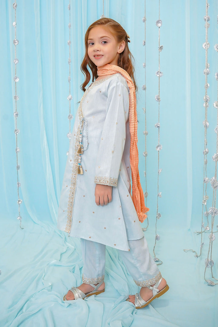 Cotton Embroidered 3 Pc Suit - Wear Ochre