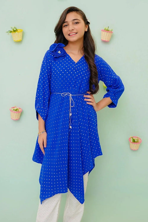 Cotton Crepe Printed 2 Pc Suit - Wear Ochre