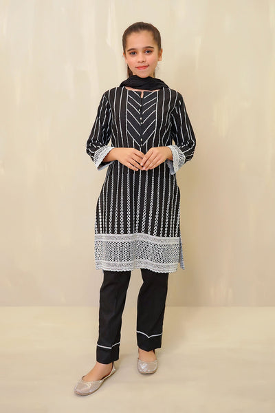 Chickankari Embroidered 3 Pc Suit