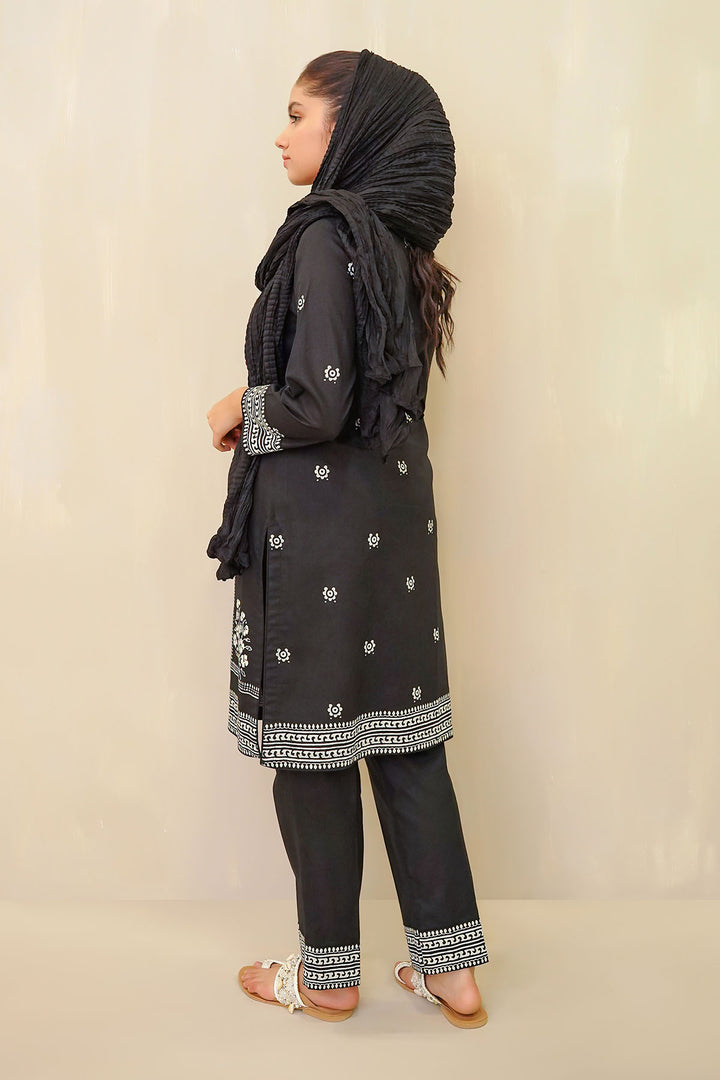 Cotton Block Printed 3 Pc Suit - Wear Ochre